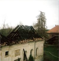 1987 Brand Schlosskapelle 1